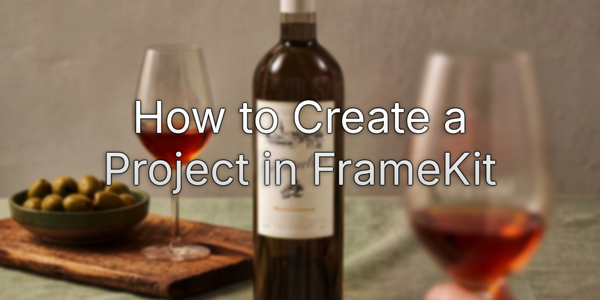 How to Create a Project in FrameKit
